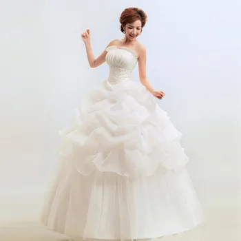 Nové Dorazí kórejský Štýl Červenom módne dievča crystal princess svadobné šaty, sexy Čipka oblečenie, štýl formálny Lanxirui šaty
