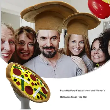 Nové Dospelých, Deti Pizza Tvar Klobúk Halloween, Vianoce, Karneval, Narodeniny, Party Spp Maškarný Vtipné Kostýmy Prop Strana Dodávky