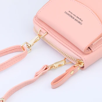 NOVÉ dámske peňaženky messenger bag má veľkú kapacitu, dámske kabelky prackou zips vrecko mäkké kožené univerzálne dámske taška taška cez rameno