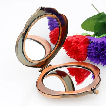 Nové Etnické Telo Šperky, Turecké Ženy Retro Crystal Kvety Kovové Prenosné Zrkadlo Špirála Nastaviť Make-Up Zrkadlo Vintage Kozmetické Zrkadlo