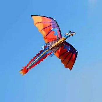 Nové Farebné Dragon Vonkajšie Farebné 3D Dragon Lietanie Draka S 100m Chvost Line Ovládací Panel, Lietanie Hračky Pre Deti detský Hračky