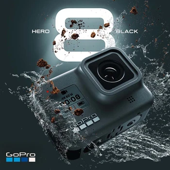 NOVÉ GoPro HERO 8 Black Akčné Kamery Go Pro Nepremokavé Športové Akcie Fotoaparát 4K Ultra HD Video 1080p Prenosné Živé Vysielanie