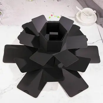 NOVÉ Hexagon Prekvapenie Výbuchu Box DIY Zápisník fotoalbum Pre Valentine Svadby, Narodeniny, Party Darček Pre Priateľku Prekvapenie