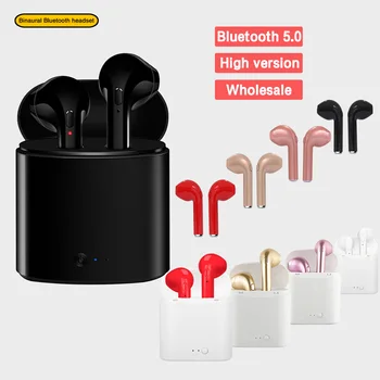 Nové i7s TWS Bezdrôtové Slúchadlá Bluetooth 5.0 Headset Športové Slúchadlo S Mikrofónom Pre Chytré telefóny, Xiao Samsung Huawei Oppo