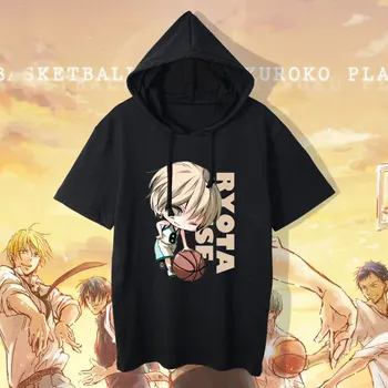 Nové Kuroko no Kôš T-shirt Short Sleeve Hooded Príležitostné Letné Ženy Muži Kuroko v Košíku Cosplay T Shirt Anime bavlna Tees
