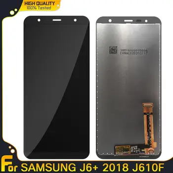 Nové LCD Samsung Galaxy J6+ 2018 J610F SM-J610FN J610 LCD Displej Displej Dotykový Digitalizátorom. Náhradné Zhromaždenie