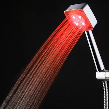 Nové LED Námestí sprcha hlavy s jediným červená farba, typ