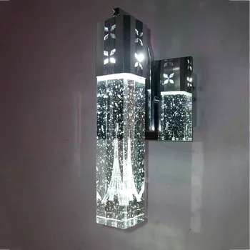 Nové LED Nástenné svietidlo Crystal Bublina Crystal Stĺpec, Nočné lampy, Obývacia Izba Nástenné Zrkadlo Predné Lampy Biele Teplé svetlo mx12091557