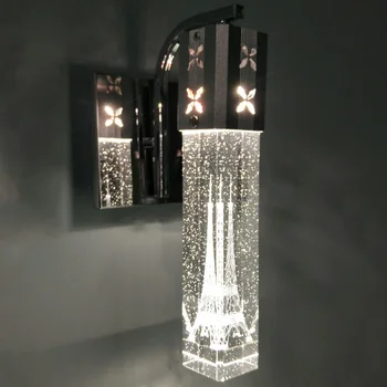 Nové LED Nástenné svietidlo Crystal Bublina Crystal Stĺpec, Nočné lampy, Obývacia Izba Nástenné Zrkadlo Predné Lampy Biele Teplé svetlo mx12091557