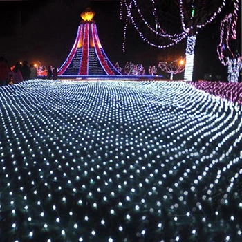 Nové Led Čistý Svetlá Oka Víla Garland Svadobné, Vianočné String Svetlo Vonkajšie Nepremokavé Dovolenku Festival Záhrada Dekor 220V Lampy