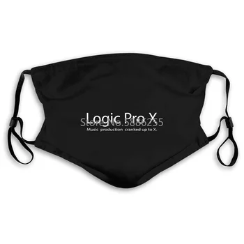 Nové Logic Pro X Výroby Cvok Až X Logo Hudby Audio Workstation T Nové pánske pánske, dámske Úst Masky Filtra