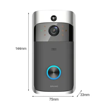 Nové M3 Bezdrôtový Video Zvonček WIFI Remote Intercom Detekcie Elektronické Home Security HD Viditeľné Monitor Nočné Videnie Doorphone