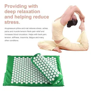 Nové Masér Vankúš Masáž Yoga Mat Akupresúra Zmierniť Stres Späť Telo Bolesti Spike Mat Akupunktúra Nohy, Masáž, Starostlivosť