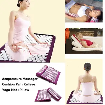 Nové Masér Vankúš Masáž Yoga Mat Akupresúra Zmierniť Stres Späť Telo Bolesti Spike Mat Akupunktúra Nohy, Masáž, Starostlivosť