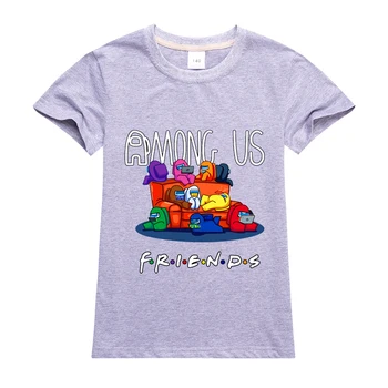 Nové Medzi Nami Hru T-shirt Deti Letné Chlapci Tees Deti Komiksu, Anime T Shirt Batoľa Dievčatá Krátke Rukávy Tričko Bežné Topy