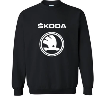 Nové Módne Bavlna Mužov Hoodies Škoda Auto Logo Tlače Fleece O-Krku pulóvre, Mikiny HipHop Harajuku Streetwear Oblečenie Mužov