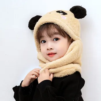 Nové Módne Zimné chrániče sluchu pre Dievčatá Panda Králik Earmuff Úst Kryt Plus Velvet Chlapci Ucho Hrdlo Zábal Kapela Ucho Teplejšie Earlap