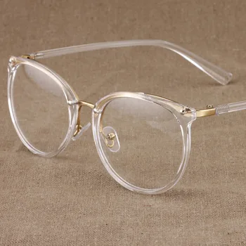 Nové módne zlaté okuliare rámy muži ženy okuliare vintage transparente okuliare značky dizajnér Obyčajný Zrkadlo Armacao De Oculos