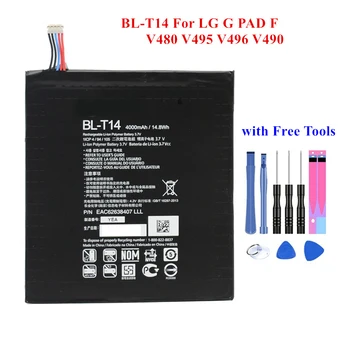 Nové Náhradné Batérie BL-T14 pre LG G Pad F V480 V495 V496 V490 BLT14 4000mAh Tablety Vstavaný kontakty batérie +Otvorenie Nástroje