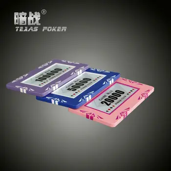 Nové Námestie veľké nominálnej hodnoty Diamantu Pokerové Žetóny predstavovala 29,5 g Hlina+Železo Kasínové Žetóny Texas Hold ' em Poker Veľkoobchod