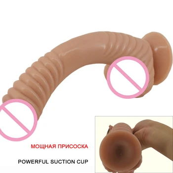 Nové Obrovské Zakrivené Dildo Zvierat Penis s Prísavkou Závitové Dildo Stimulovať Penis Dospelých, Sexuálne Hračky pre Ženy Vaginálne G-Spot Vibrátor