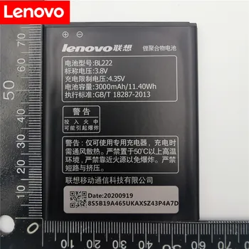 Nové Originálne Batérie BL222 Pre Lenovo S660 S668T S 660 668T 3000mAh 3.8 v Vysokú Kvalitu Li-ion Mobilný Telefón Batérií Na sklade