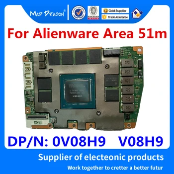 Nové originálne Grafické Karty Pre Dell Alienware Area 51m Oblasti-51m NVIDIA RTX 2080 8 GB grafická Karta N18E-G3-A1 0V08H9 V08H9 LS-G88BP