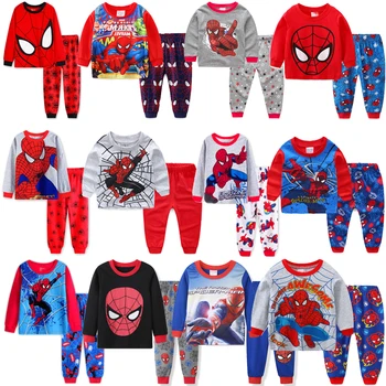 Nové Pomstiteľ Deti Pyžamá Baby Chlapci Oblečenie Dievča Sleepwear Deti Spiderman Sady Západ Kovboj Pyžamá Superman Pijamas