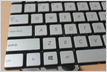 Nové pre ASUS N751 N751J N751JK N751JX podsvietený Notebook, klávesnica US rozloženie Striebro