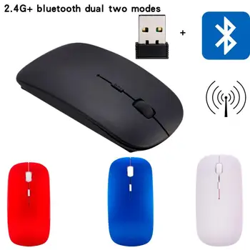 Nové Profesionálne Módne L3 Wireless Mouse 2.4 G 1600DPI Bluetooth Dual-Mode Myš Pre Notebook Notebook PC a Periférnych zariadení