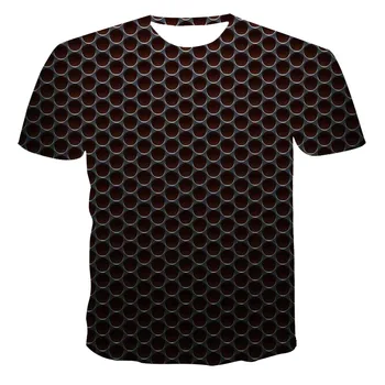 Nové pánske O-neck T-shirt Vysokej Kvality Muži T-shirt 3D Lightning Plameň Tlač Krátke Sleeve T-shirt Módne Príťažlivých Mužov Oblečenie
