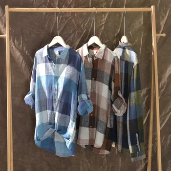 Nové pánske tričko fashion veľké koberčeky bielizeň bavlna mužov košele s dlhým rukávom priedušná pohodlné topy camisa sociálne masculina LZ-768