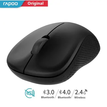 Nové Rapoo M160G Multi-režim Tichý Bezdrôtovej Myši Prepnúť 3 Zariadenia s 1300DPI Bluetooth 3.0/4.0 RF 2,4 GHz pre Počítač, Notebook