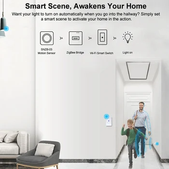 Nové SONOFF SNZB-03 Ľudských Infračervený Senzor Pohybu, Čidlo Smart Home Zistiť Alarmy Pre Android IOS