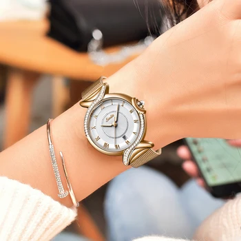 Nové SUNKTA Quartz Hodinky Ženy Oka Nehrdzavejúcej Ocele Watchband Bežné Hodinky Japonsko Pohyb Bayan Kol Saati Reloj Mujer 2020