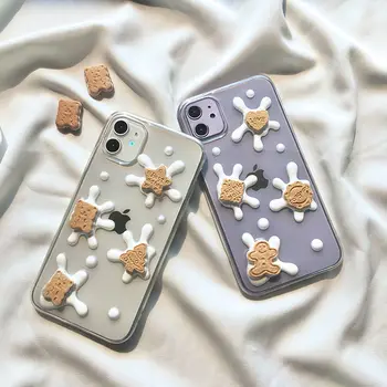 Nové súbory cookie mlieko hviezdičky Malého medveďa apple 11 krásna telefón prípade x xr žena iPhone 8 plus 8 7 6 max pro silikónové 12