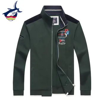 Nové Tace & Shark Bunda Mužov značky jaqueta masculina sveter kabát stojan golier shark výšivky na zips Jeseň bežné mens bunda