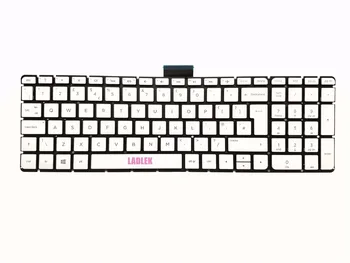 Nové UK strieborná klávesnica s podsvietením pre HP Envy 15-w100na 15-w101na 15-w102na