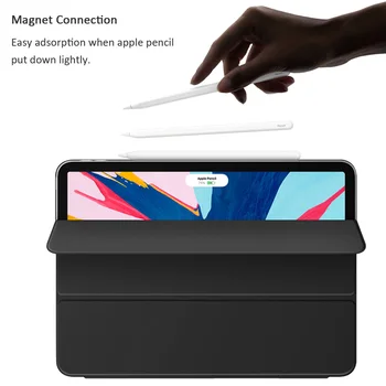 Nové veci, pre Tvár ID 11 12.9 palcový iPad Pro 2018 , Magnetické Ultra Slim Smart Folio Stand Kryt Prípade Podpory Pripojiť Poplatok