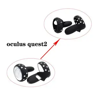 Nové Úplné Ochranné Puzdro Pre Oculus Quest 2 VR kontaktu s Pokožkou Rukoväť Príslušenstvo Silikónové Koleno Radič Popruh, Rukoväť Kryt D5O1