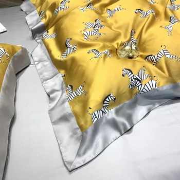 Nové čierna biela zebra Perinu Nastaviť super mäkké tencel posteľná bielizeň Nastaviť Kráľovná Kráľ Bedlinens List obliečky na Vankúše