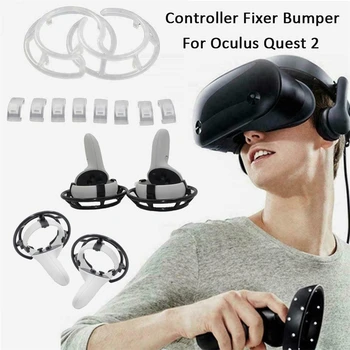 Nový 1 Sada VR Radič Fixer Nárazník Pre Oculus Quest 2 VR Headset Rukoväť Nárazníka Ochranné Držiteľ Gamepad Príslušenstvo