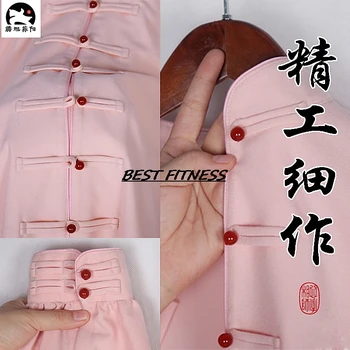 Nový achát pracky mužov a ženy, Tai Chi oblečenie. Na jar a v lete tenké časti Čínskej praxi oblečenie.