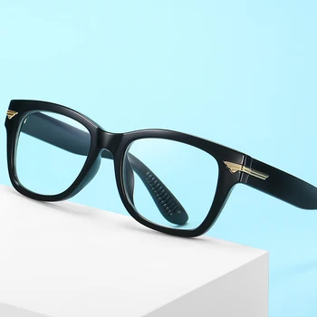 Nový anti-modré okuliare unisex retro ploché sklá Európskych a Amerických trend krátkozrakosť námestie okuliare, rám AE0947