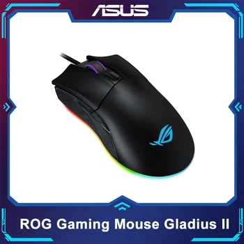 NOVÝ ASUS ROG Gladius II G2 Ergonomické káblové pripojenie optickej ptimized pre FPS, predstavovať Aura Sync RGB svetlo 12000DPI gaming mouse
