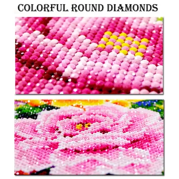 Nový Diamond Výšivky Svadobné Šaty Diamond Mozaiky Plné Námestie/Kolo Vŕtačky Domáce Dekorácie Umelecké Diela Diamond Maľovanie