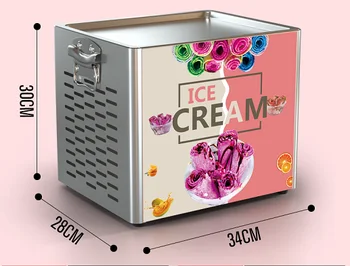 Nový Dizajn Obchodných Vyprážané zmrzlina Stroj na Predaj s zvýhodnenú Cenu Zadarmo Shiping Vyprážané zmrzlina Stroj Roll Stroj