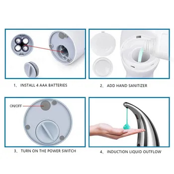 Nový Dávkovač Tekutého Mydla Touchless Automatický Senzor Dávkovač Tekutého Mydla Na Umývanie Rúk Návrh Na Domácu Kuchyňu, Kúpeľňu 2020