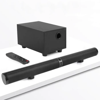 Nový Inovovaný Bluetooth Reproduktorov Bar S 4 Cm Subwoofer Music Box Pre Domáce Kino Podporu AUX RCA Optický Soundbar TV