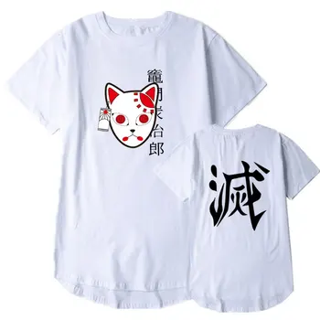 Nový Japonský streetwear Anime Démon Vrah t shirt Tanjiro Kamado Kostým vtipné tričko Hip hop Harajuku off white tee tričko homme